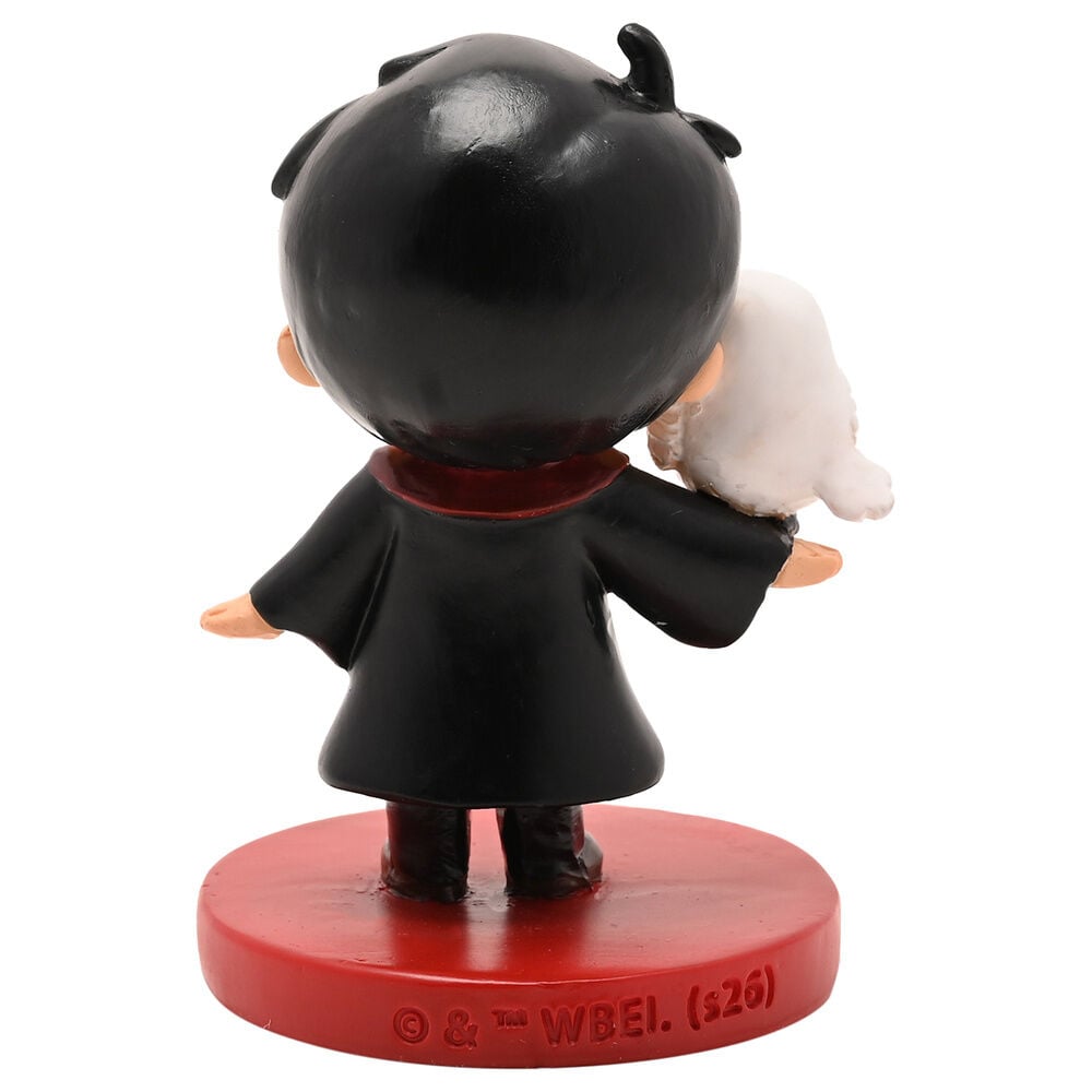 Figura estilizada de Harry Potter con un búho blanco sobre base roja - 2