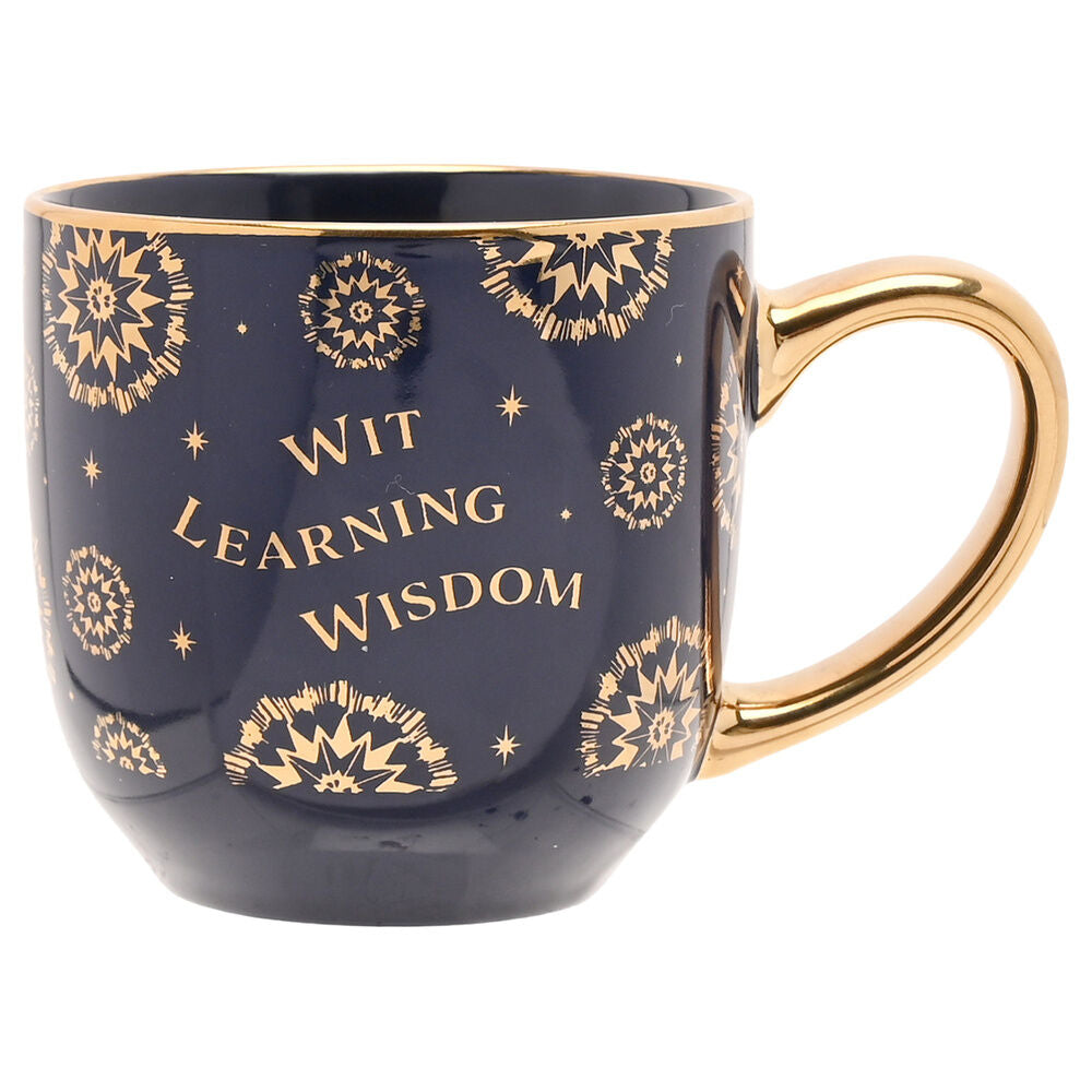 Taza de cerámica Ravenclaw de Harry Potter azul marino y dorada - 2