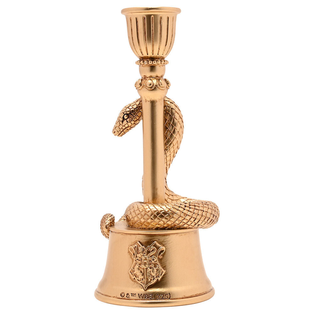 Portavelas 3D dorado con serpiente de Slytherin - 2