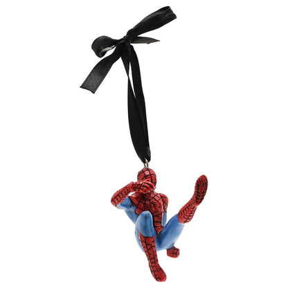 Adorno navideño de Spider-Man Marvel en resina con cinta negra - 2