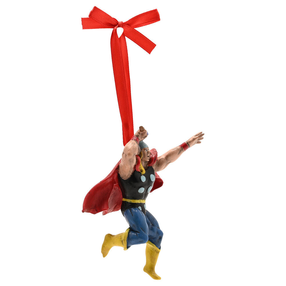 Adorno navideño de Thor Marvel con capa roja - 2