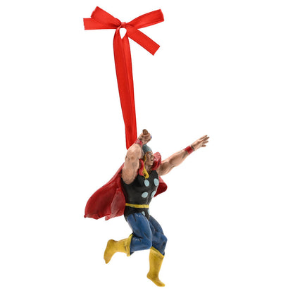Adorno navideño de Thor Marvel con capa roja - 2
