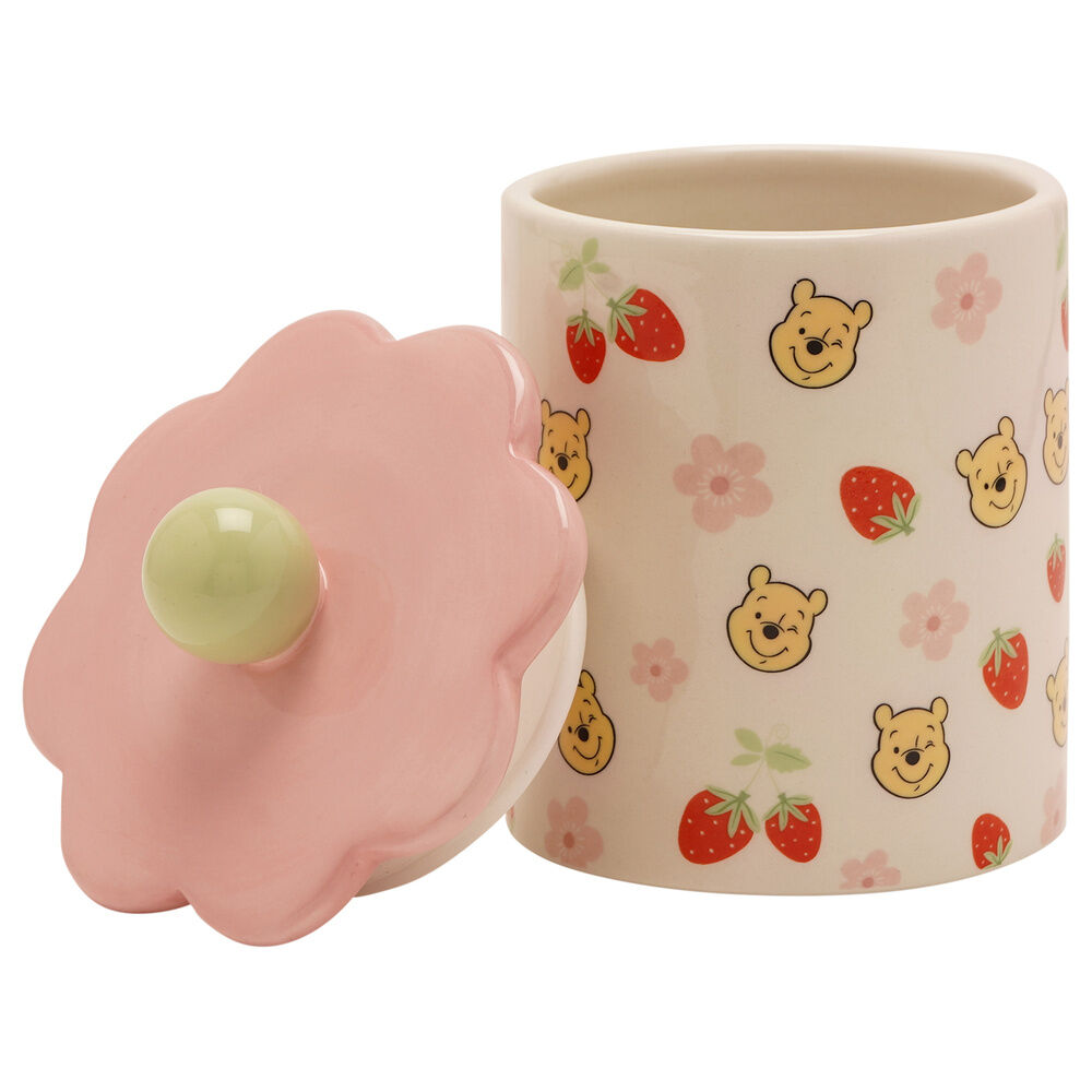 Tarro cerámico Flowers de Winnie the Pooh con tapa rosa - 2