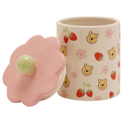 Tarro cerámico Flowers de Winnie the Pooh con tapa rosa - 2