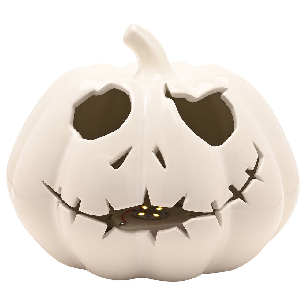 Adorno luminoso de cerámica con rostro de Jack en forma de calabaza - 2