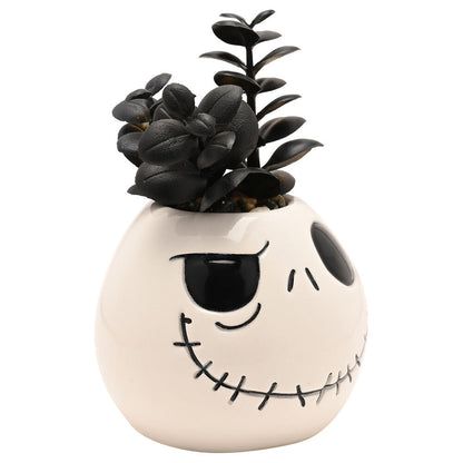 Maceta de Jack de Pesadilla Antes de Navidad con planta artificial negra - 2