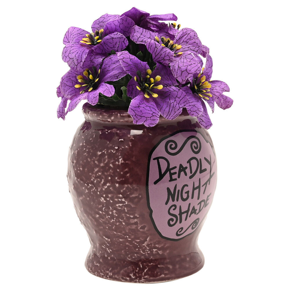 Maceta morada Deadly Nightshade de Pesadilla Antes de Navidad con planta artificial - 2
