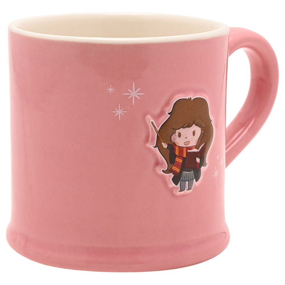 Taza rosa de cerámica de Hermione de Harry Potter con relieve - 3
