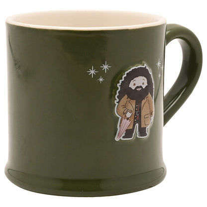 Taza verde de cerámica de Hagrid de Harry Potter con relieve - 3