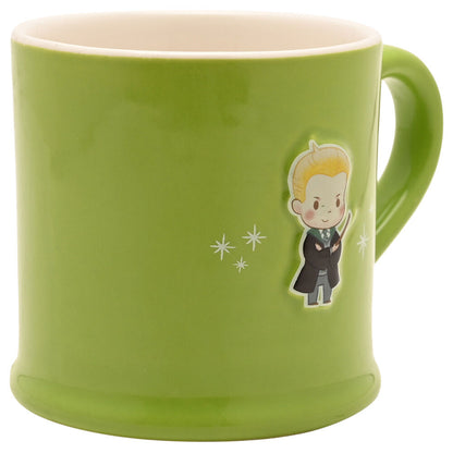 Taza verde de cerámica con Draco Malfoy en relieve - 3