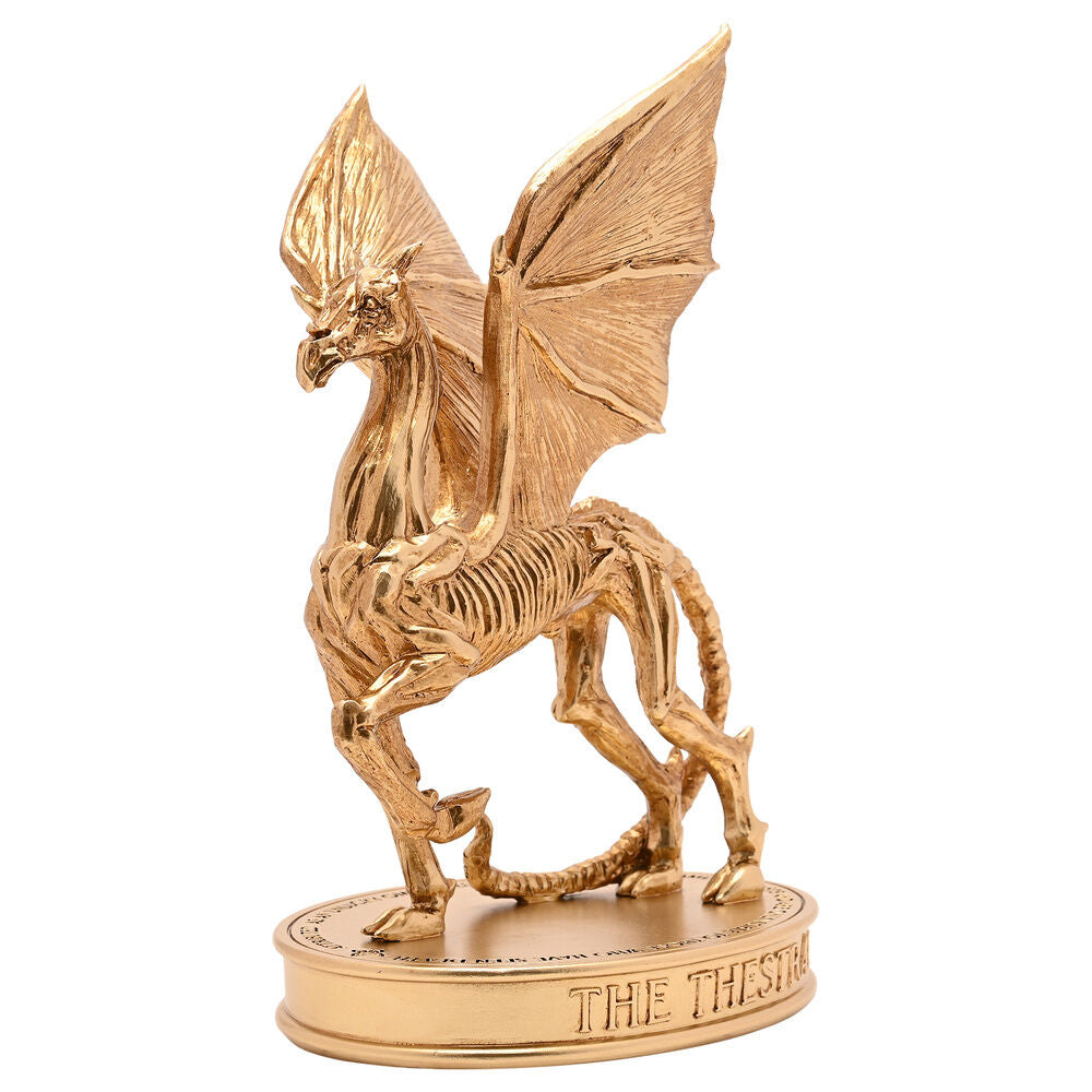 Figura dorada del Thestral de Harry Potter sobre base ovalada - 3