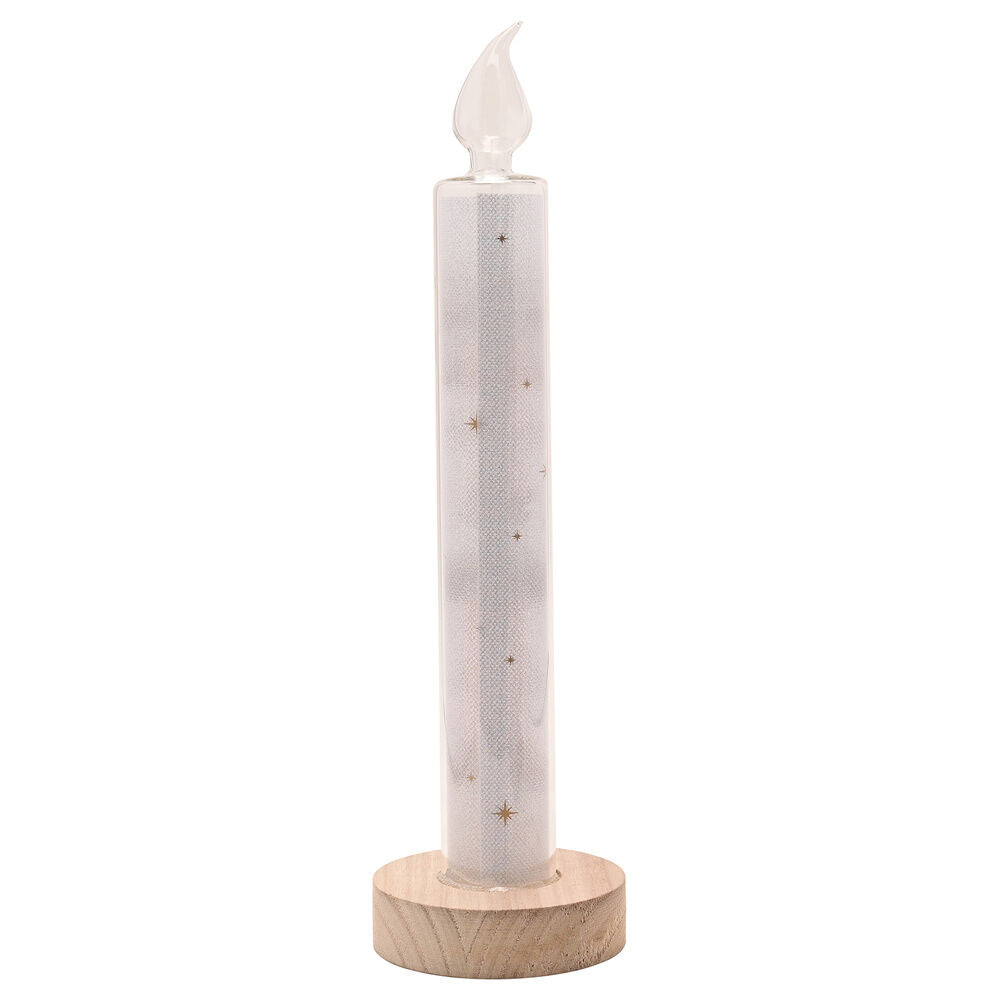 Vela LED Yule Ball de Harry Potter con diseño de Hogwarts y base decorativa - 3