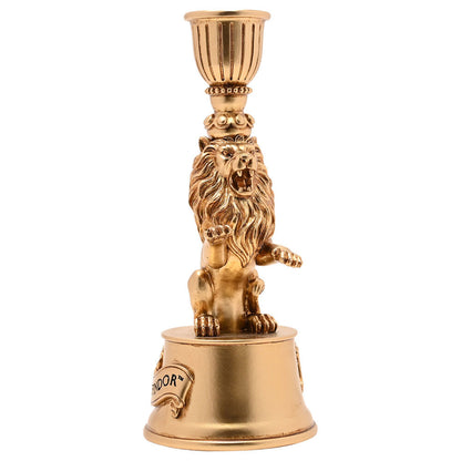 Portavelas 3D dorado con león de Gryffindor de Harry Potter - 3