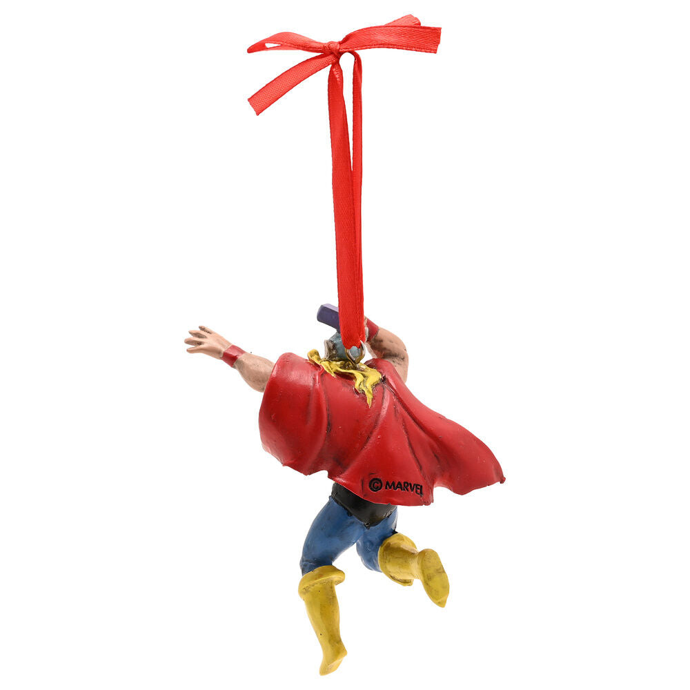 Adorno navideño de Thor Marvel con capa roja - 3