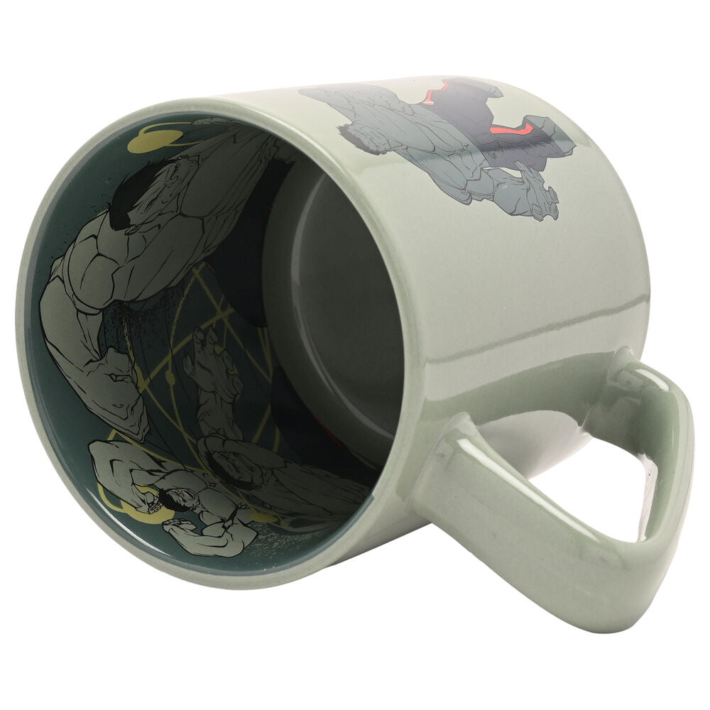 Taza de cerámica verde de Hulk Marvel con asa e ilustración frontal - 3