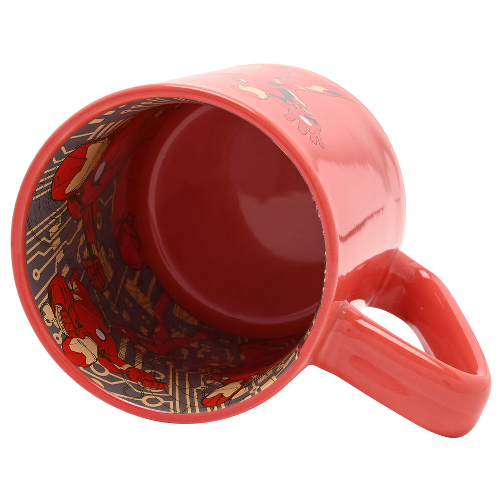 Taza roja de cerámica Iron Man Marvel de 500 ml - 3