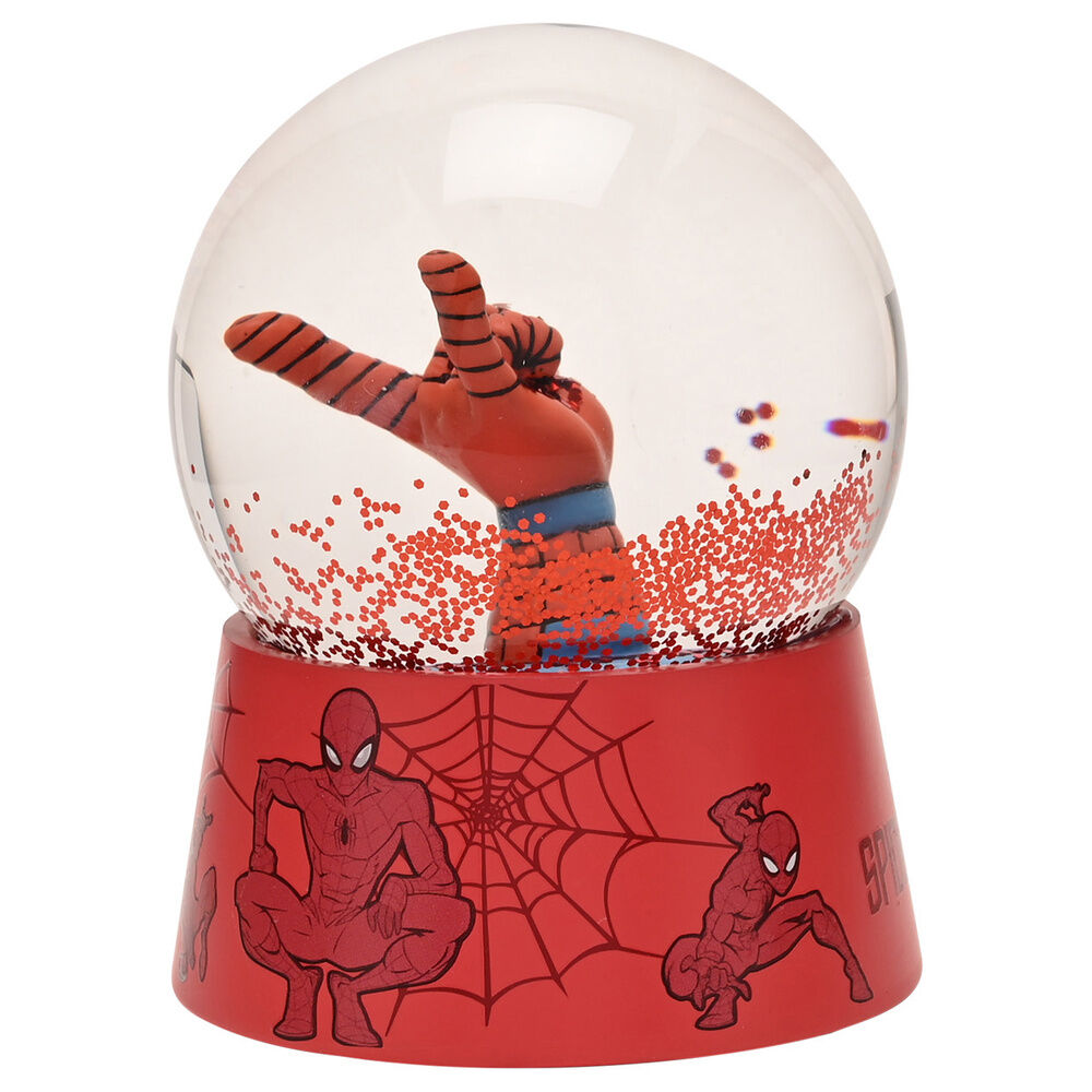 Bola de agua roja de Spider-Man Marvel con figura y partículas decorativas - 3