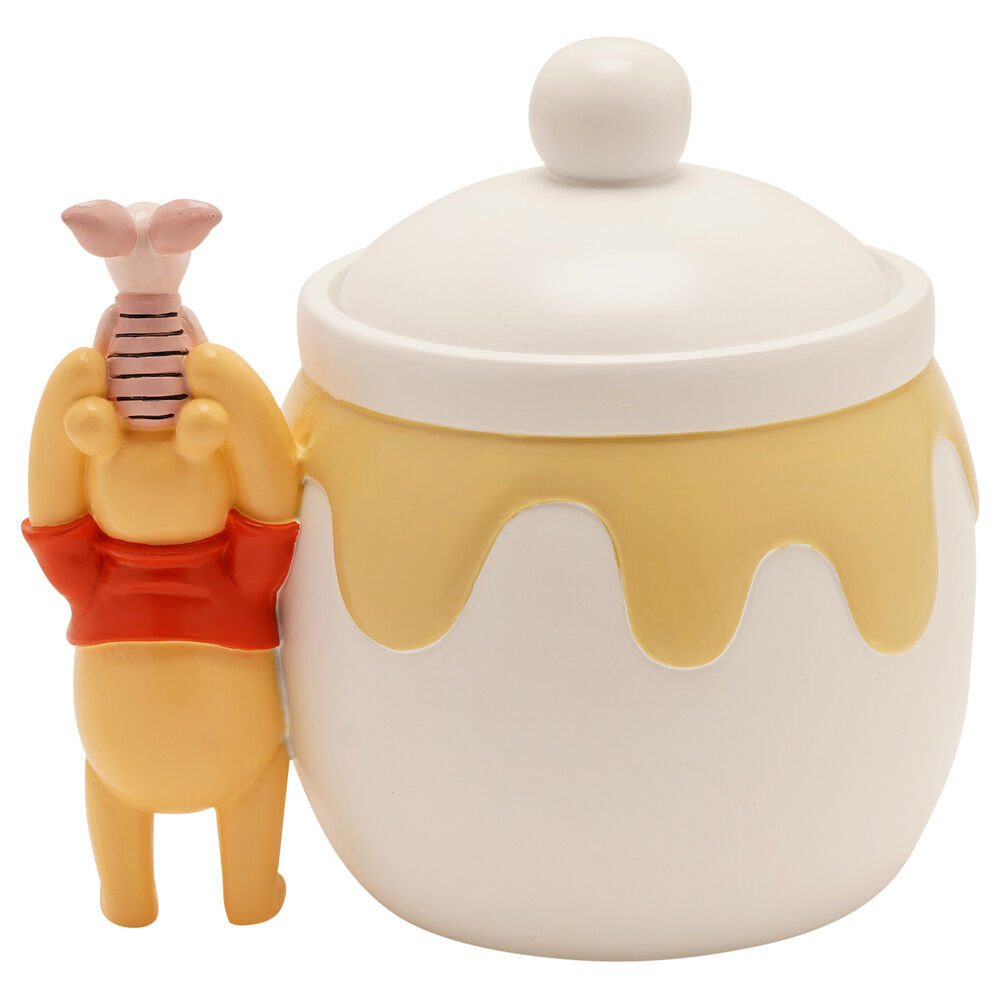 Tarro de cerámica de Winnie the Pooh con efecto miel y Piglet - 3
