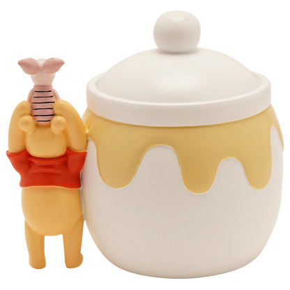 Tarro de cerámica de Winnie the Pooh con efecto miel y Piglet - 3