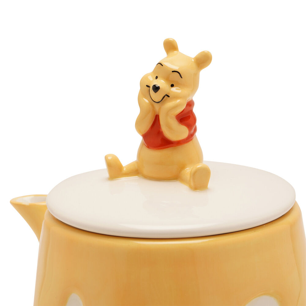 Tetera de cerámica Honey de Winnie the Pooh con figura en la tapa - 3