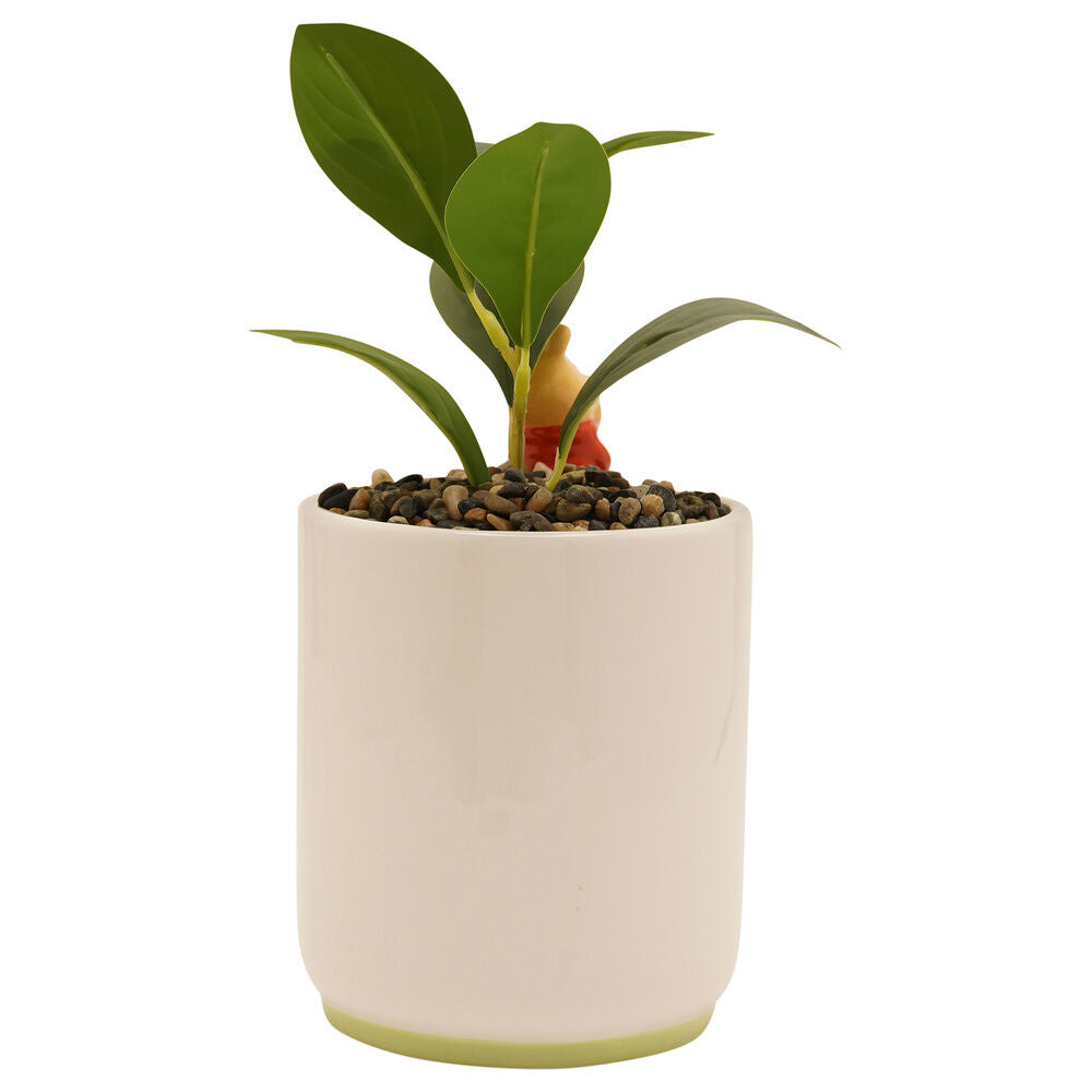 Maceta 3D de cerámica de Winnie the Pooh con planta artificial - 3