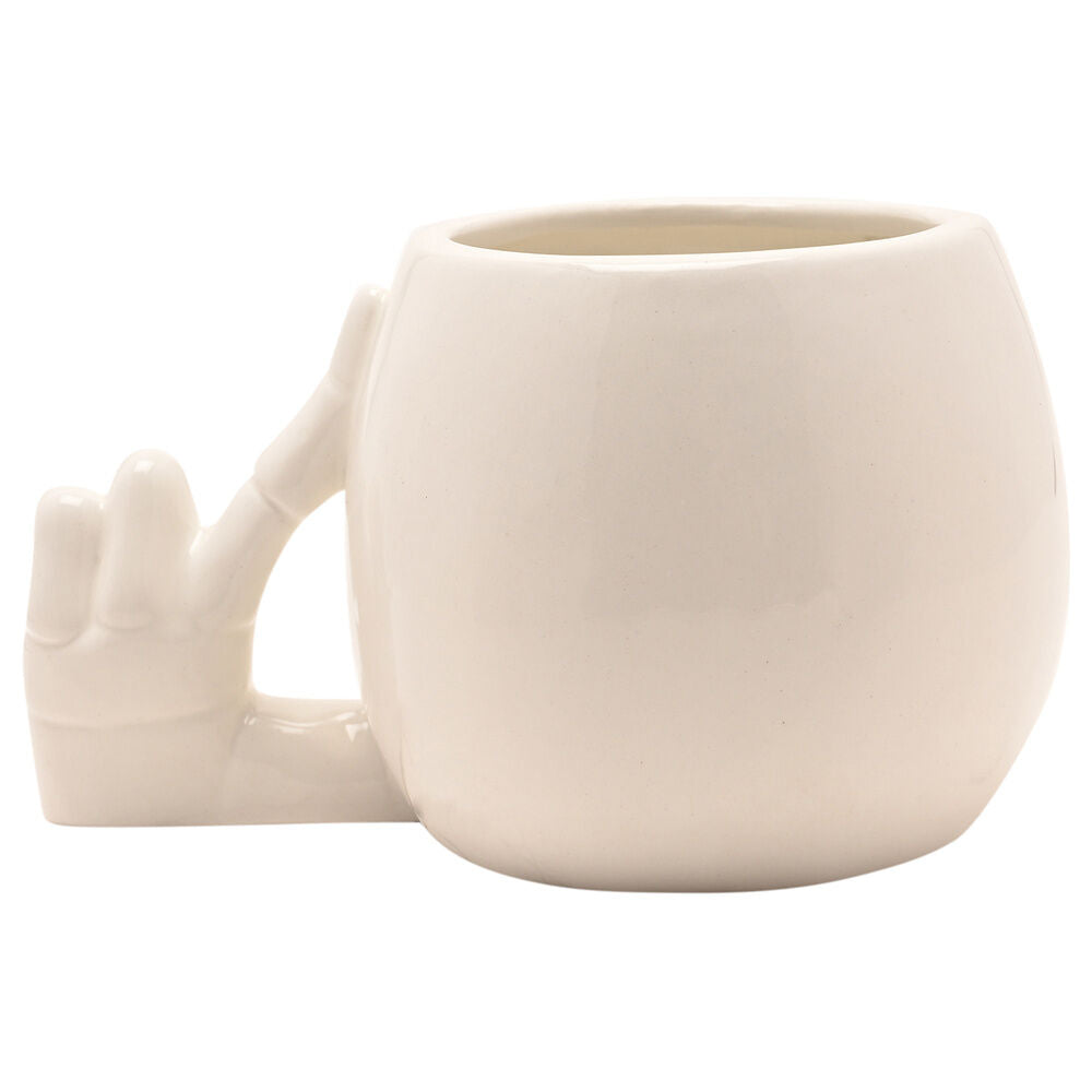 Taza 3D de cerámica con el rostro de Jack Skellington y planta decorativa - 3