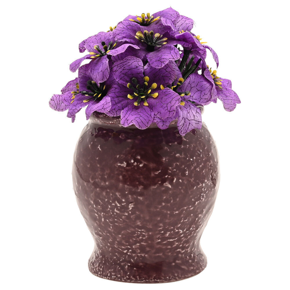 Maceta morada Deadly Nightshade de Pesadilla Antes de Navidad con planta artificial - 3