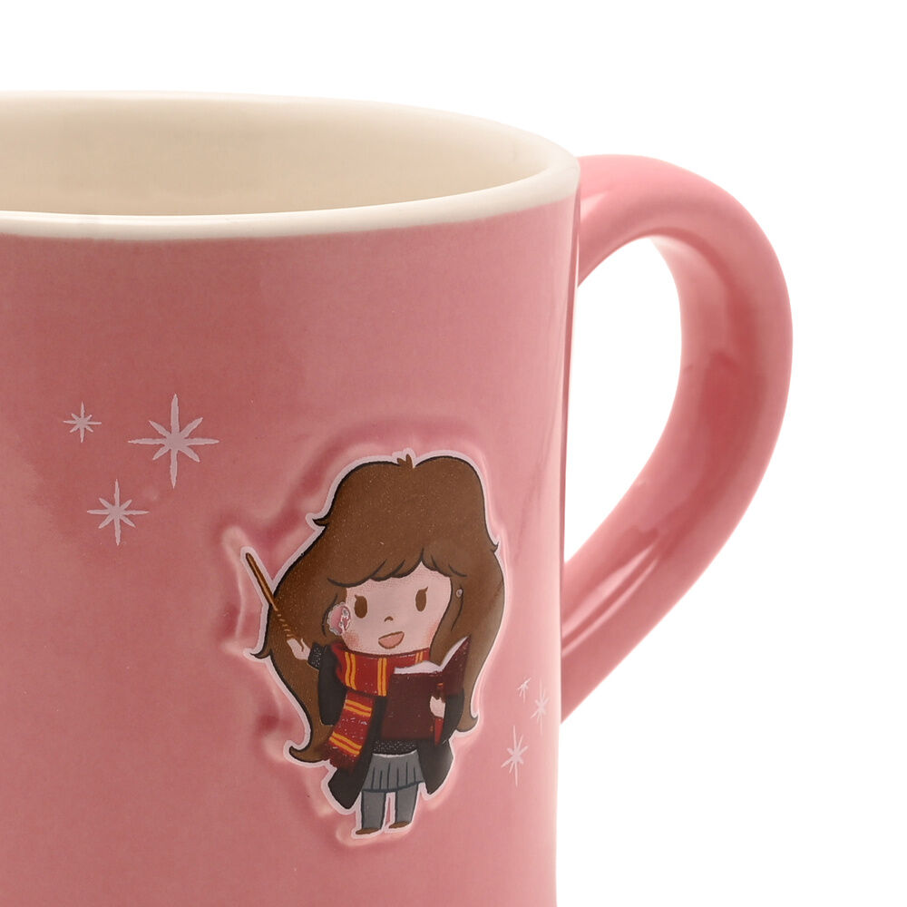 Taza rosa de cerámica de Hermione de Harry Potter con relieve - 4