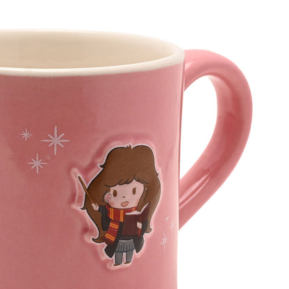 Taza rosa de cerámica de Hermione de Harry Potter con relieve - 4
