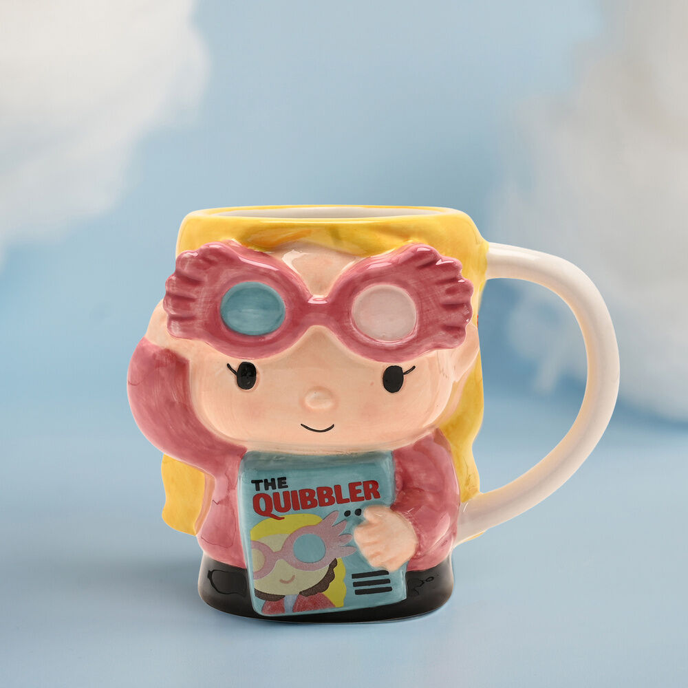 Taza 3D de cerámica de Luna Lovegood con The Quibbler - 4