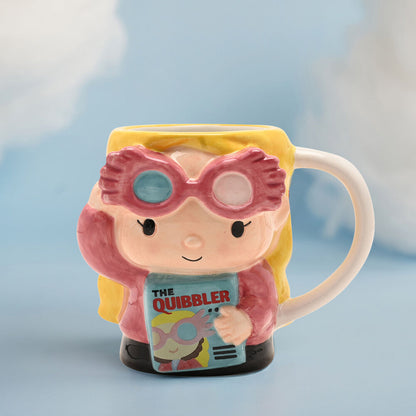 Taza 3D de cerámica de Luna Lovegood con The Quibbler - 4