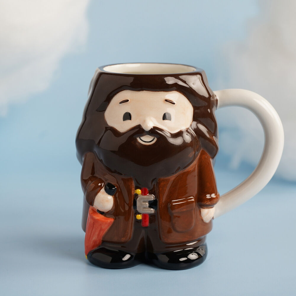 Taza 3D de cerámica con diseño de Hagrid de Harry Potter - 4