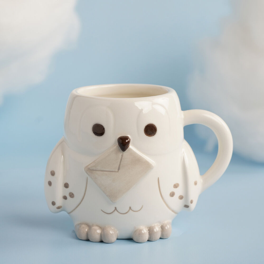 Taza 3D de cerámica con forma de Hedwig de Harry Potter - 4