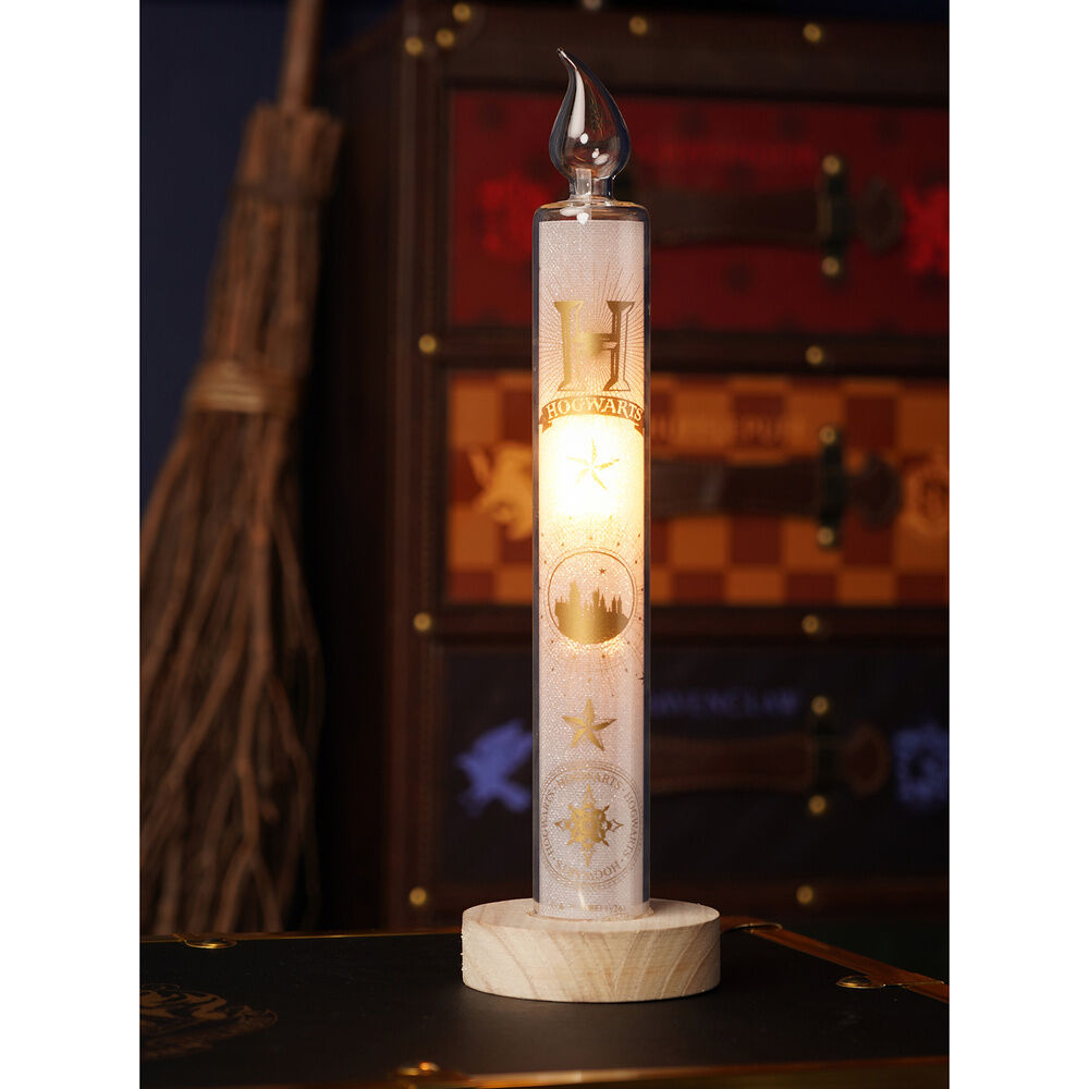 Vela LED Yule Ball de Harry Potter con diseño de Hogwarts y base decorativa - 4