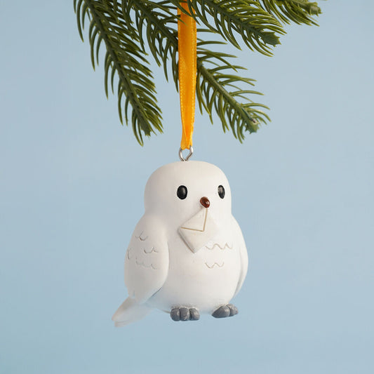 Adorno navideño de Hedwig de Harry Potter con sobre y cinta amarilla - 4