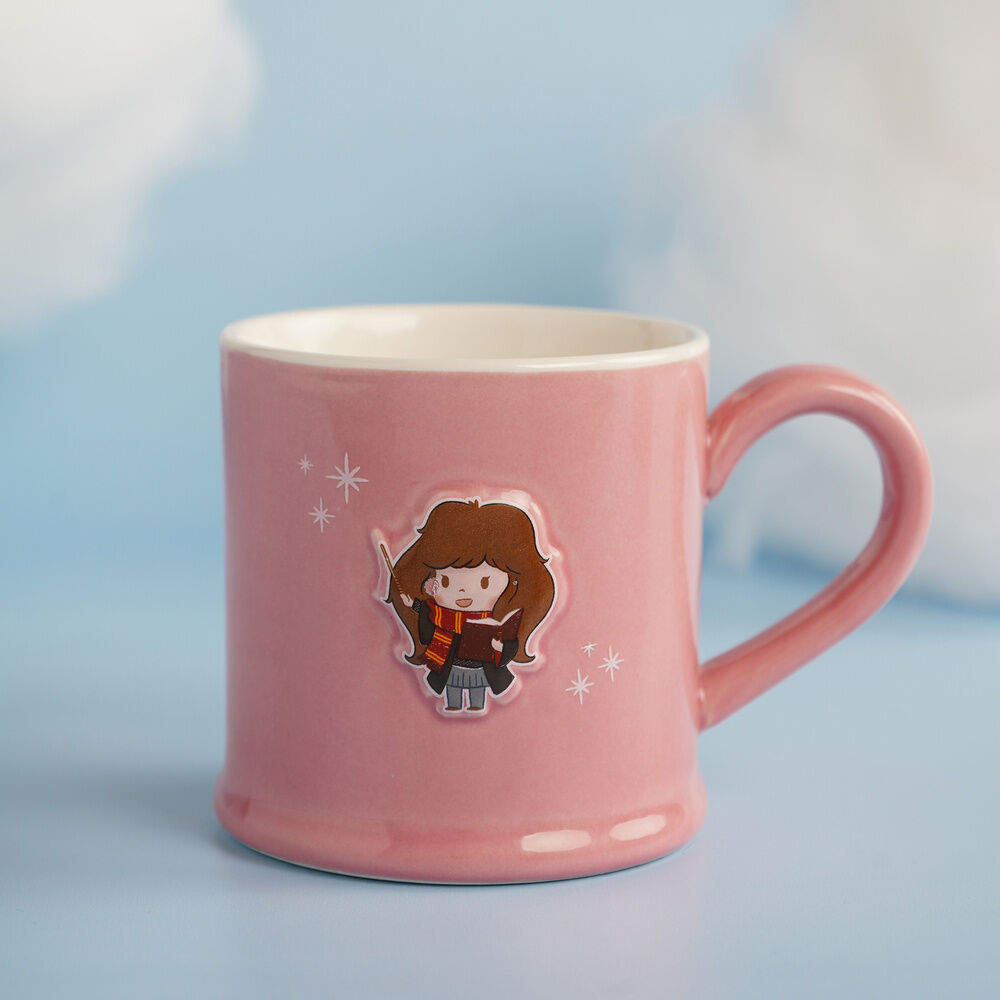 Taza rosa de cerámica de Hermione de Harry Potter con relieve - 5