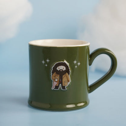 Taza verde de cerámica de Hagrid de Harry Potter con relieve - 5