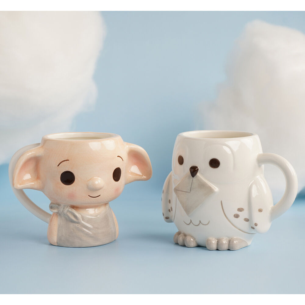 Taza 3D de cerámica con forma de Hedwig de Harry Potter - 5