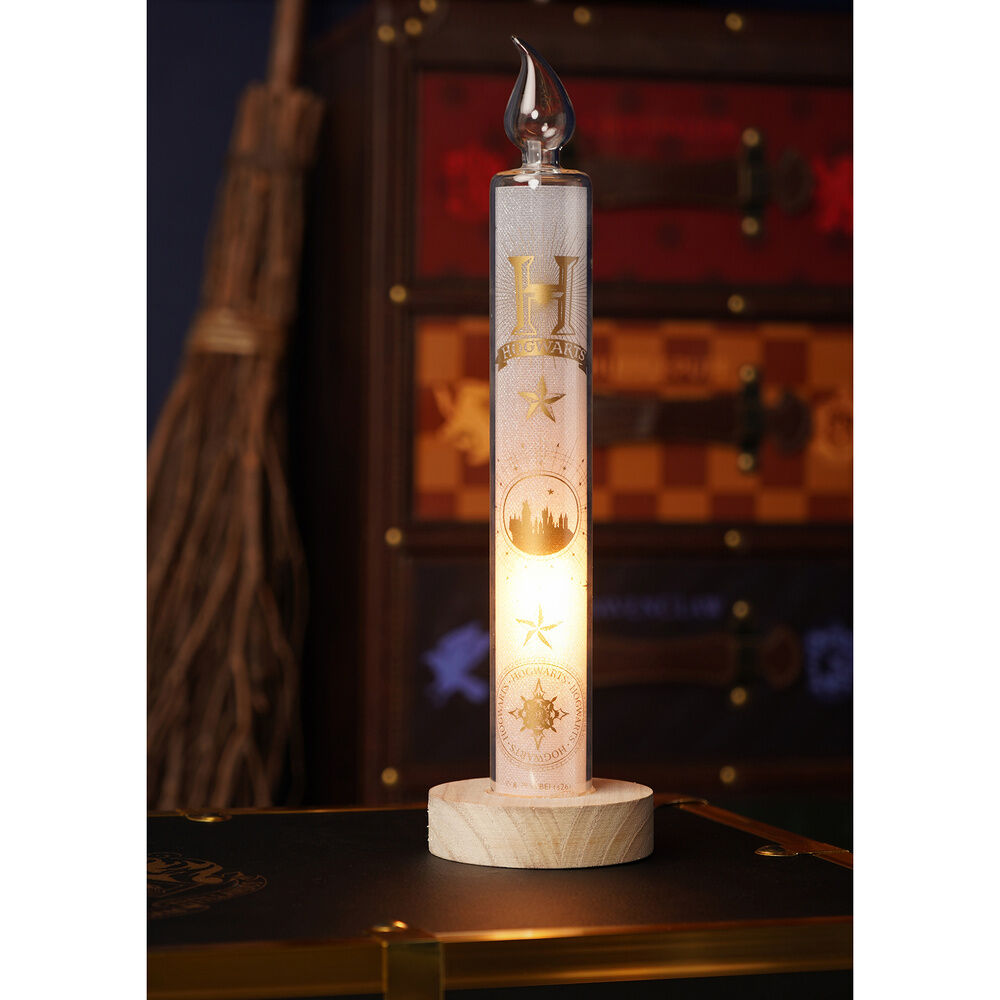 Vela LED Yule Ball de Harry Potter con diseño de Hogwarts y base decorativa - 5