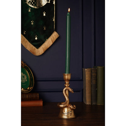 Portavelas 3D dorado con serpiente de Slytherin - 6