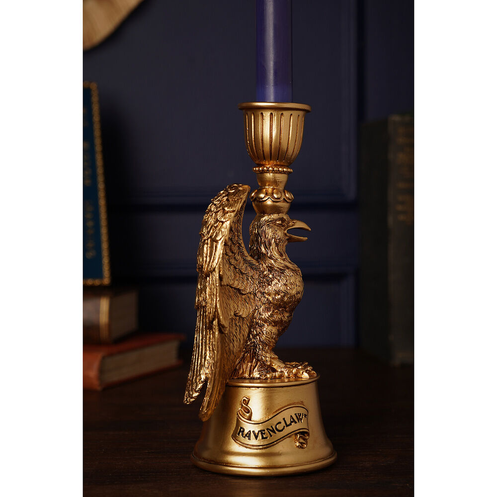 Portavelas 3D dorado con cuervo Ravenclaw de Harry Potter - 6