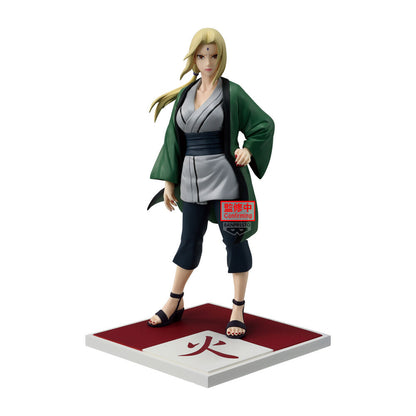 Figura de Tsunade Hokage de Naruto Shippuden sobre base decorativa