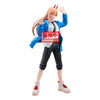 Figura Grandista de Power de Chainsaw Man con chaqueta azul y cuernos rojos