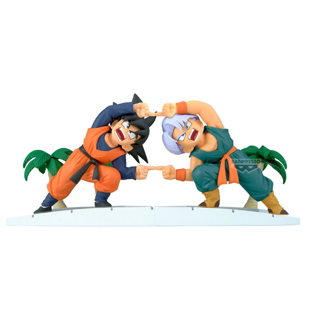 Figura de Son Goten y Trunks de Dragon Ball Z en pose conjunta