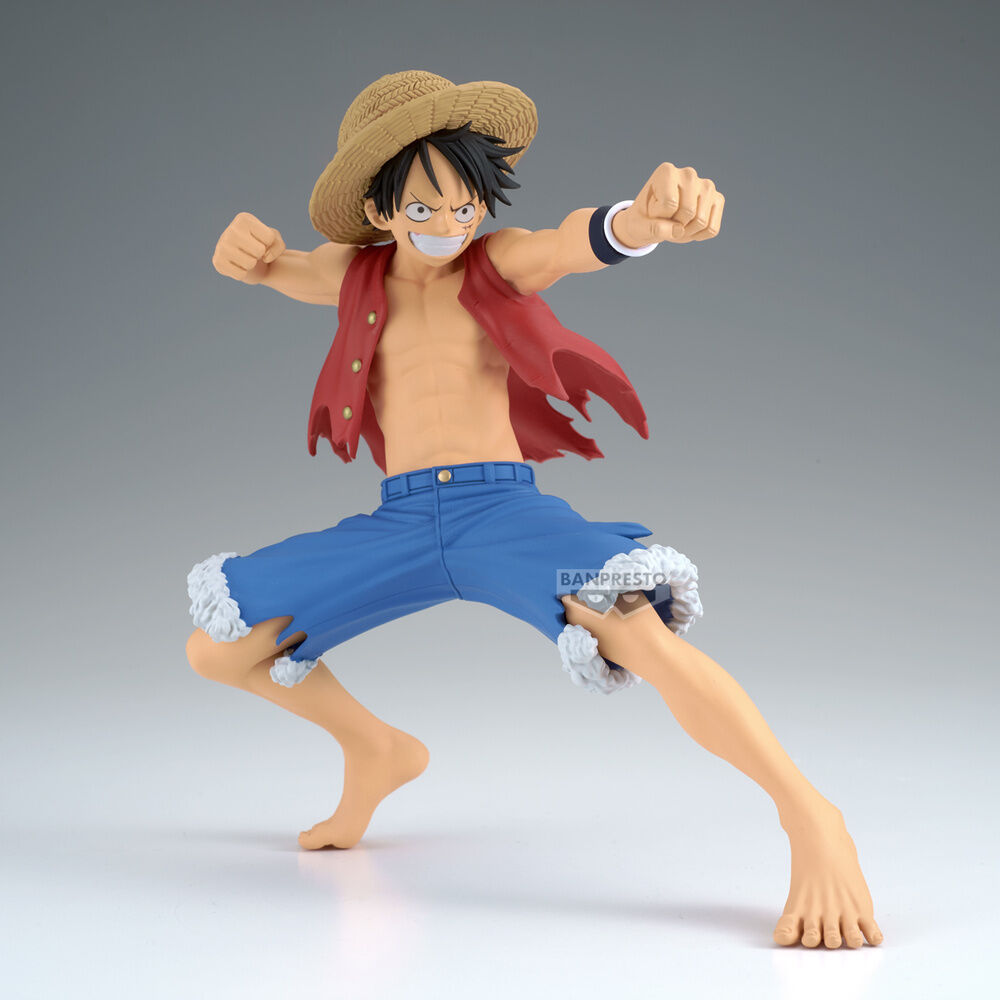 Figura de Monkey D. Luffy de One Piece con sombrero de paja en pose de acción - 2