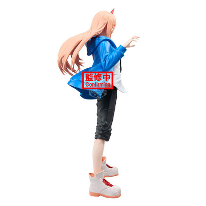 Figura Grandista de Power de Chainsaw Man con chaqueta azul y cuernos rojos - 2