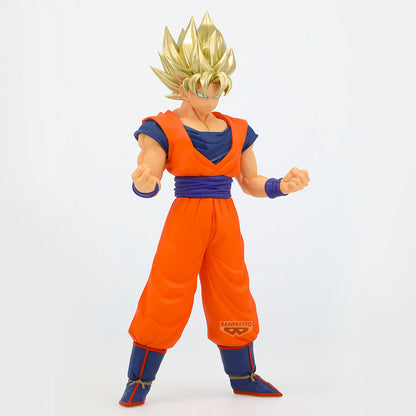 Figura Banpresto de Son Goku Super Saiyan II con uniforme naranja y azul - 3