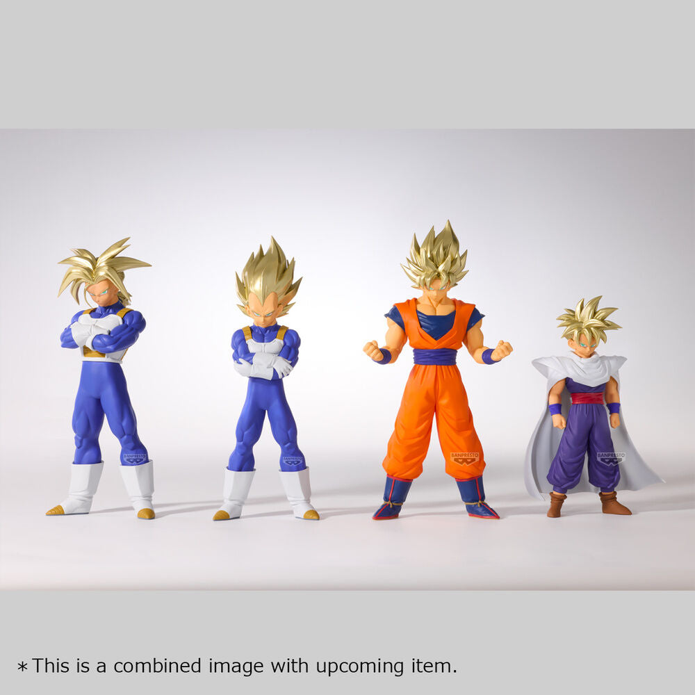 Figura Banpresto de Son Goku Super Saiyan II con uniforme naranja y azul - 5