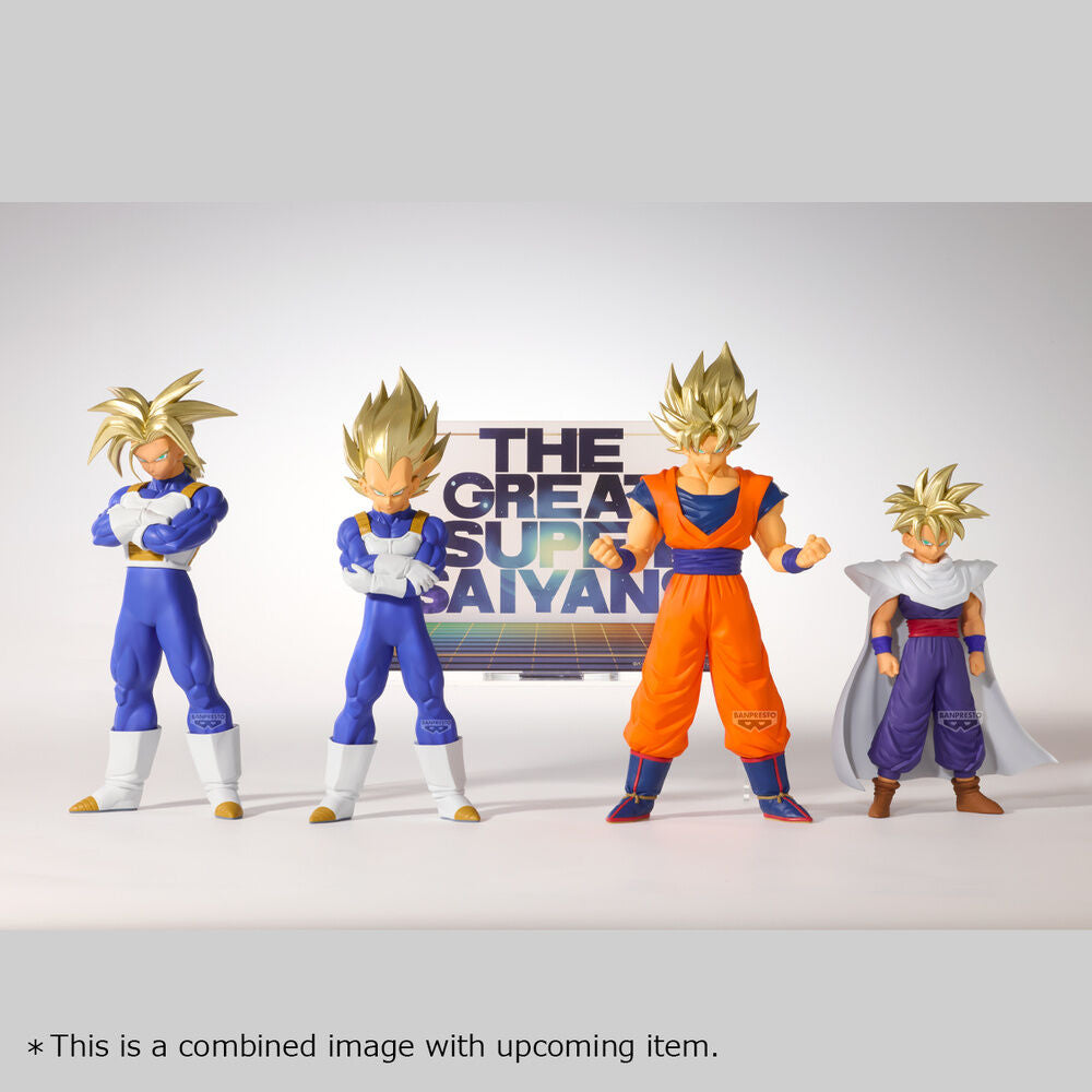 Figura Banpresto de Son Goku Super Saiyan II con uniforme naranja y azul - 6
