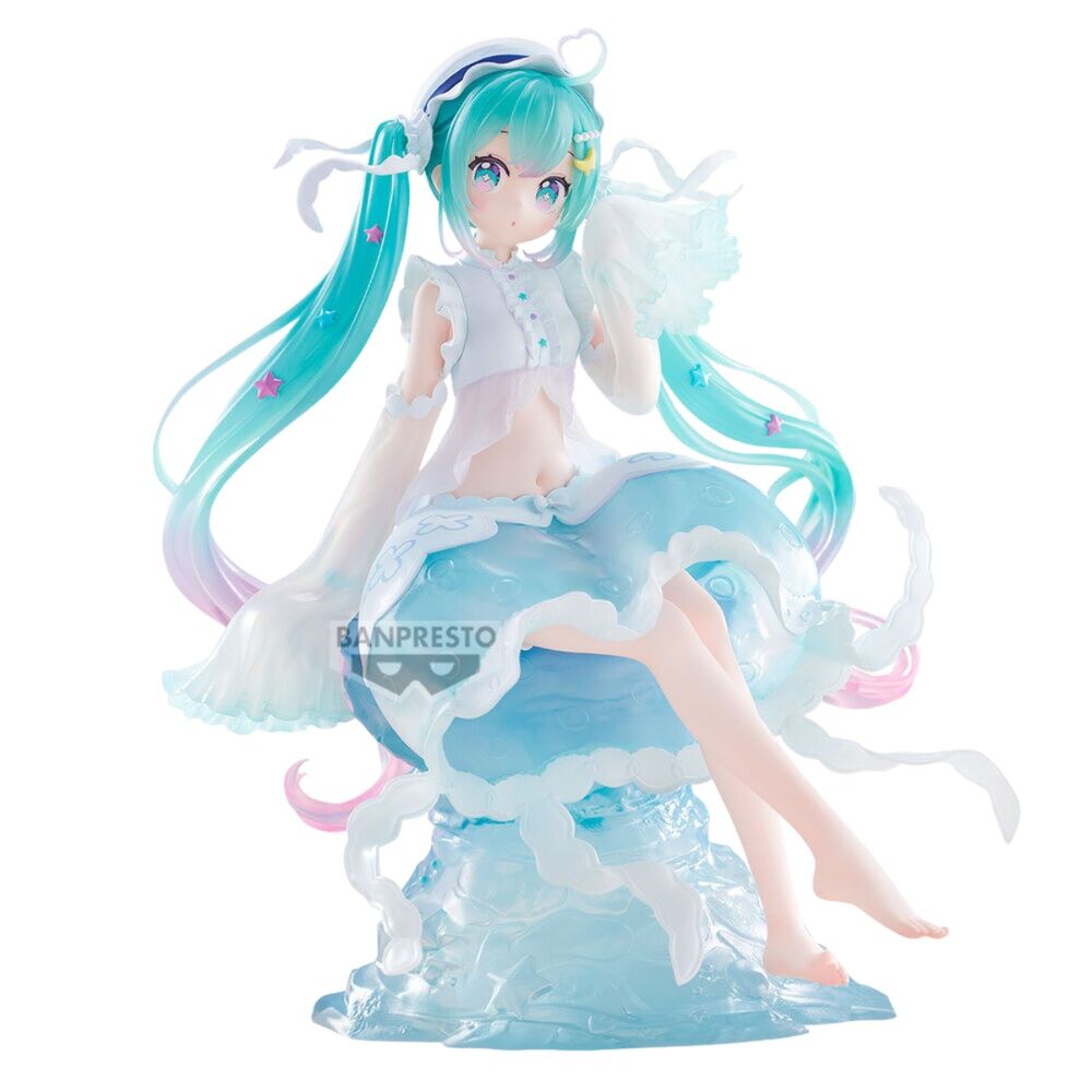 Figura Hatsune Miku Clearluxe Jellyfish de 20 cm con diseño acuático